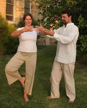 Saundra at Dru Yoga Training